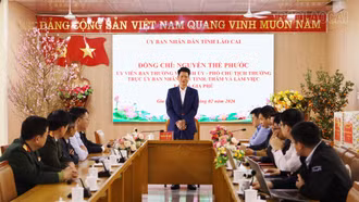 Phó Chủ tịch Thường trực UBND tỉnh Nguyễn Thế Phước thăm, chúc Tết xã Gia Phú