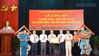 Xã Đồng Tuyển nhận Quyết định công nhận đạt chuẩn nông thôn mới nâng cao