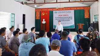 Thống nhất chi trả tiền dịch vụ môi trường rừng cho hộ gia đình trên địa bàn xã Xuân Hòa