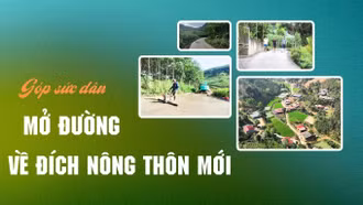 Góp sức dân mở đường về đích nông thôn mới