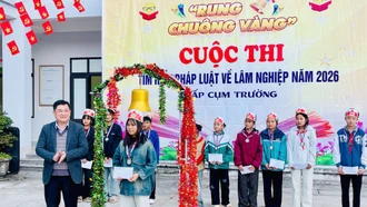 100 học sinh tham gia thi “Rung chuông vàng” tìm hiểu pháp luật về Lâm nghiệp