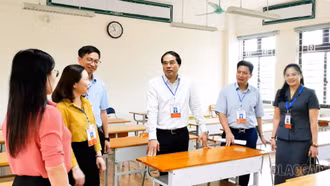 Bí thư Tỉnh ủy, Chủ tịch UBND tỉnh Trịnh Xuân Trường kiểm tra công tác chuẩn bị kỳ thi tốt nghiệp THPT năm 2025