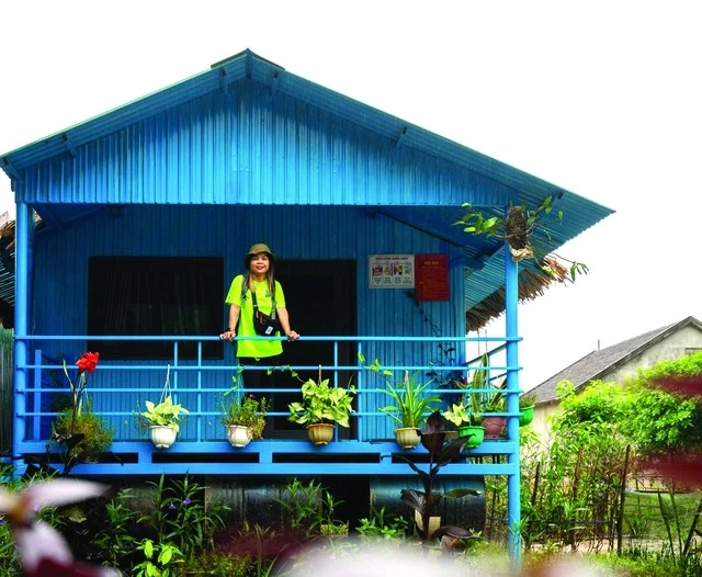 Nhà phao ở Tân Hóa trở thành những homestay độc đáo.