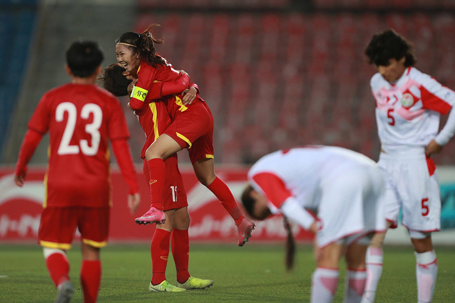 Đè bẹp Tajikistan, tuyển nữ Việt Nam vào VCK Asian Cup 2022 ảnh 3 Đè bẹp Tajikistan, tuyển nữ Việt Nam vào VCK Asian Cup 2022