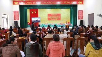 Xã Liên Sơn tổ chức hội nghị tuyên truyền pháp luật nhằm giảm thiểu tảo hôn và hôn nhân cận huyết thống