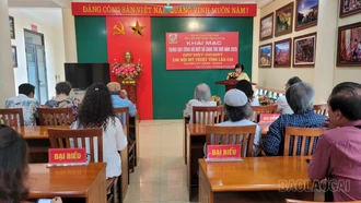 Quang cảnh buổi Gặp mặt, ra mắt Chi hội Mỹ thuật Việt Nam tỉnh Lài Cai (nhiệm kỳ 2025 -2030) Khai mạc trưng bày, công bố một số sáng tác mới năm 2025