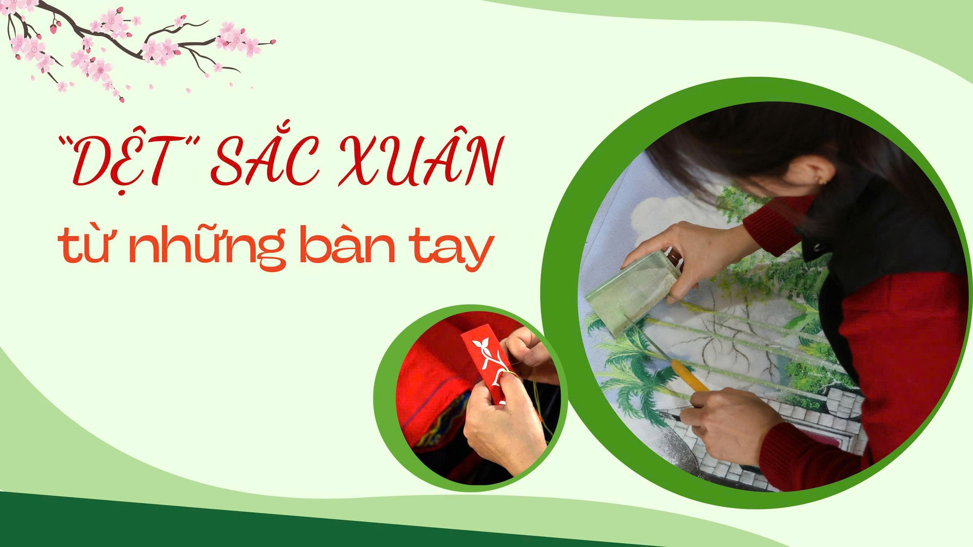 "Dệt” sắc xuân từ những bàn tay