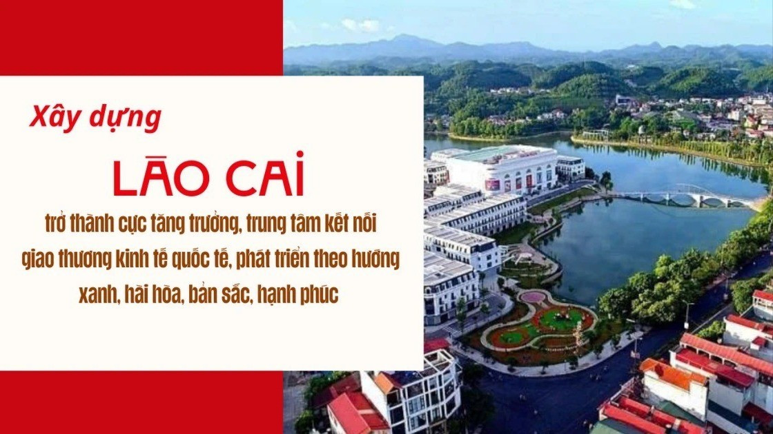 Xây dựng Lào Cai trở thành cực tăng trưởng, trung tâm kết nối giao thương kinh tế quốc tế, phát triển theo hướng xanh, hài hòa, bản sắc, hạnh phúc