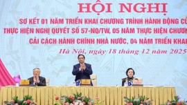 Lào Cai tham dự hội nghị toàn quốc về sơ kết Nghị quyết 57, Đề án 06 và Chương trình tổng thể cải cách hành chính nhà nước