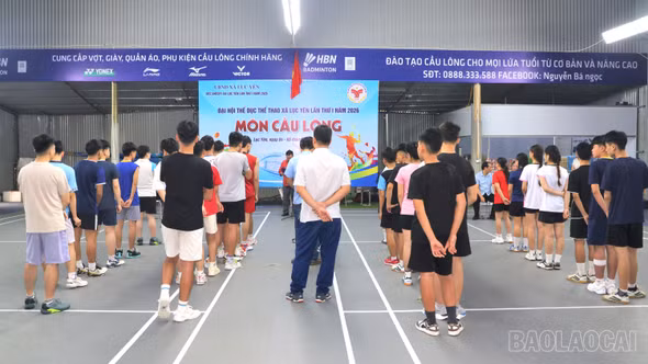 Xã Lục Yên tổ chức Giải cầu lông lần thứ I năm 2026