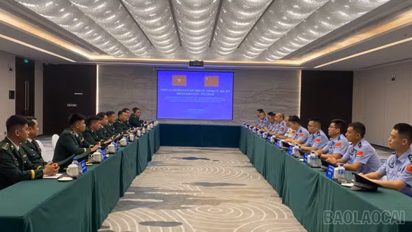 Lào Cai: 4 đồn Biên phòng hội đàm với Trạm Kiểm tra Biên phòng Hà Khẩu (Trung Quốc)