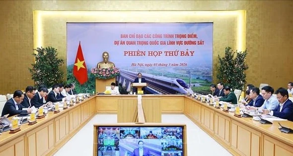 Thủ tướng chủ trì phiên họp thứ 7 Ban Chỉ đạo các công trình, dự án lĩnh vực đường sắt