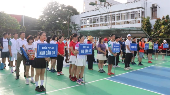 Khai mạc Giải Pickleball chào mừng Đại hội Đảng bộ phường Lào Cai lần thứ I, nhiệm kỳ 2025 – 2030.