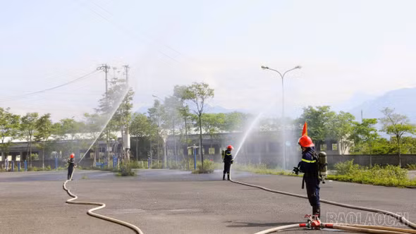 Công an tỉnh Lào Cai kiểm tra nghiệp vụ tại Đội Chữa cháy và Cứu nạn, cứu hộ khu vực số 2
