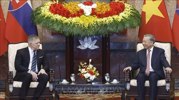 Tổng Bí thư, Chủ tịch nước Tô Lâm tiếp Thủ tướng Cộng hòa Slovakia