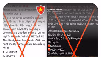 Lại xuất hiện chiêu trò mạo danh bệnh viện, kêu gọi từ thiện để lừa đảo dịp Tết