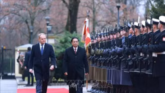 Lễ đón Thủ tướng Phạm Minh Chính thăm chính thức Ba Lan