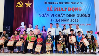 Thành phố Lào Cai phát động hưởng ứng Ngày vi chất dinh dưỡng năm 2025 