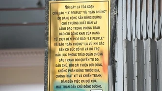 Ra mắt bảng hiệu Di tích lịch sử cấp Quốc gia "Trụ sở Báo Le Peuple và Báo Dân Chúng"