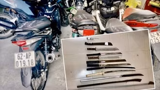 Xách cả bao hung khí đi giải quyết mâu thuẫn, 22 đối tượng bị khởi tố