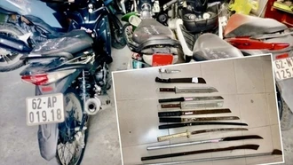 Xách cả bao hung khí đi giải quyết mâu thuẫn, 22 đối tượng bị khởi tố