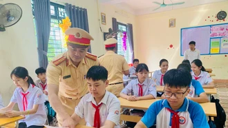 Gần 400 học sinh được tuyên truyền phòng chống đuối nước trước khi nghỉ hè