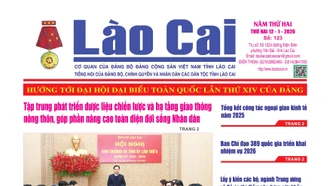 Báo Lào Cai Thường kỳ số 123 ra ngày 12/1/2026