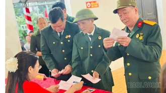 Kết thúc bầu cử, Lào Cai có tỷ lệ cử tri đi bầu đạt 99,998%