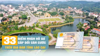 Công bố 33 điểm nhận hồ sơ cấp đổi căn cước trên địa bàn tỉnh Lào Cai