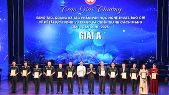 Trao giải thưởng văn học nghệ thuật, báo chí về đề tài lực lượng vũ trang và chiến tranh cách mạng