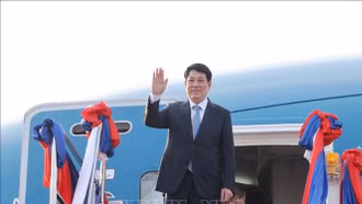 Chủ tịch nước Lương Cường kết thúc tốt đẹp chuyến thăm cấp Nhà nước tới Lào