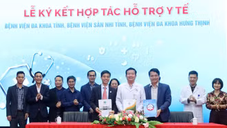 Bệnh viện Đa khoa tỉnh, Bệnh viện Sản - Nhi tỉnh và Bệnh viện Đa khoa Hưng Thịnh ký kết hợp tác hỗ trợ y tế