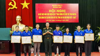 Sơ kết dự án tăng cường trí thức trẻ tình nguyện đến công tác tại Khu Kinh tế - Quốc phòng huyện Bát Xát