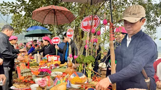 Người dân Hợp Thành nô nức tham gia Lễ cúng rừng cấm