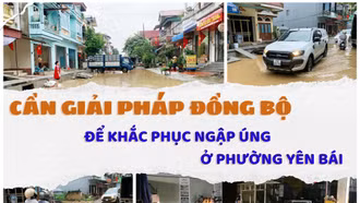 Cần giải pháp đồng bộ để khắc phục ngập úng ở phường Yên Bái