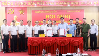 Ban Cán sự đảng Tòa án nhân dân tỉnh ký kết phối hợp với Ban Thường vụ Huyện ủy Bát Xát