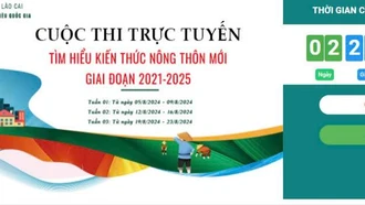 Bảo Thắng 2 tuần thi liên tiếp dẫn đầu Cuộc thi trực tuyến “Tìm hiểu kiến thức nông thôn mới, giai đoạn 2021 - 2025”