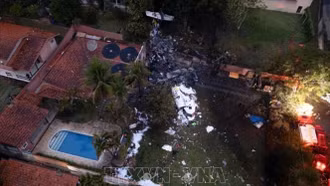Brazil: Tuyên bố quốc tang 3 ngày tưởng niệm các nạn nhân vụ rơi máy bay ở Sao Paulo