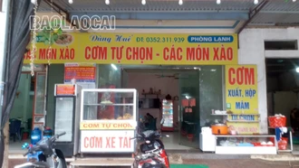 Bảo Thắng: Xử phạt quán ăn cơm vi phạm về niêm yết giá