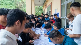 Xã Bản Lầu hoàn thành 100% chỉ tiêu tuyển quân năm 2025