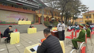 Gần 1.500 học sinh được tuyên truyền pháp luật qua “Phiên tòa giả định”