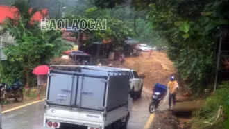 Quốc lộ 4D: Trạm thu phí BOT Lào Cai - Sa Pa tạm dừng hoạt động do sạt lở