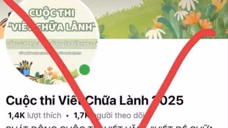 Cảnh báo fanpage giả mạo cuộc thi 'Viết chữa lành' để trục lợi