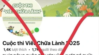 Cảnh báo fanpage giả mạo cuộc thi 'Viết chữa lành' để trục lợi