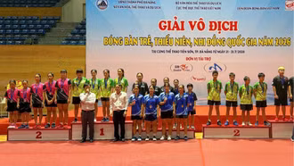  Lào Cai giành 03 huy chương Đồng tại Giải Vô địch bóng bàn trẻ quốc gia năm 2026