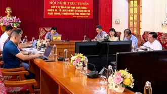 Hội nghị trực tuyến góp ý Dự thảo Quy định chức năng, nhiệm vụ, tổ chức bộ máy cơ quan báo và phát thanh, truyền hình