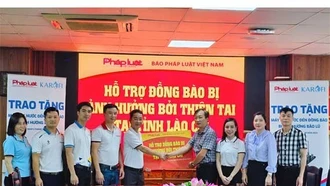 Báo Pháp luật Việt Nam trở lại Lào Cai tiếp tục sẻ chia cùng đồng bào vùng lũ