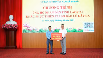 Các đơn vị, địa phương ủng hộ Nhân dân Lào Cai khắc phục hậu quả thiên tai