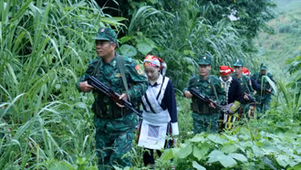 Củng cố thế trận biên phòng toàn dân trên tuyến biên giới 