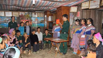 Bộ đội Biên phòng Lào Cai triển khai đợt cao điểm tuyên truyền Đại hội XIV của Đảng 